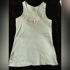 Vintage Y2K billabong tank top, juniors size Large, like new, cute cutouts!